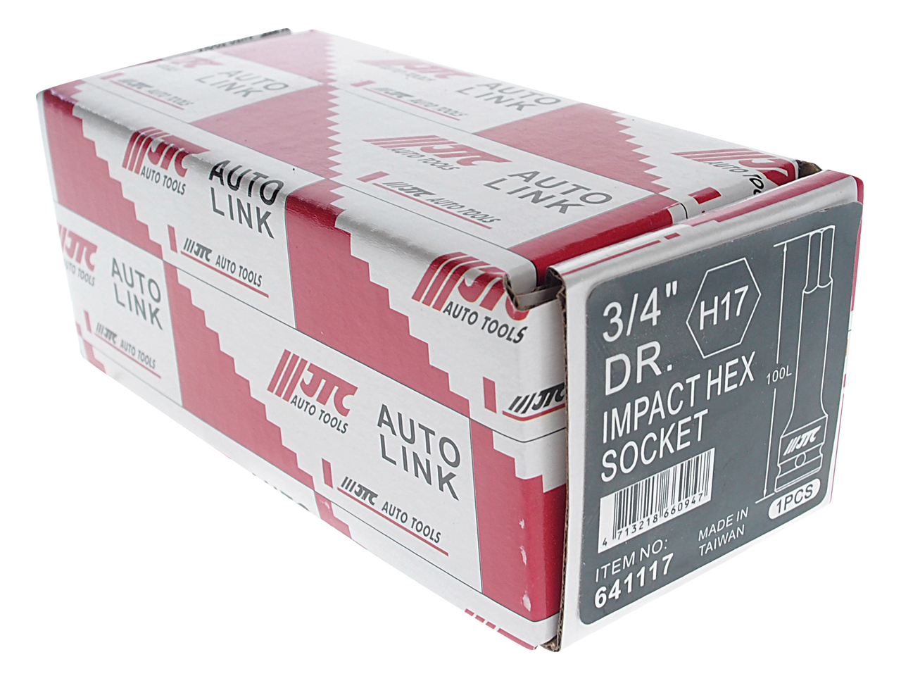 JTC Бита-головка 3/4" HEX Н17 ударная L=100мм JTC