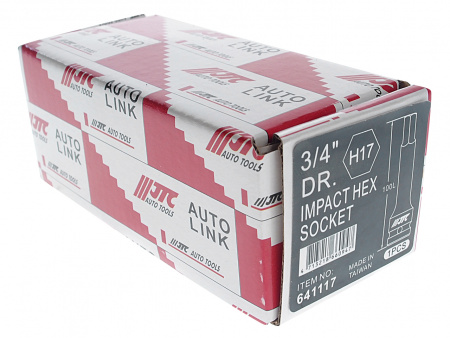 JTC Бита-головка 3/4" HEX Н17 ударная L=100мм JTC