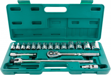 S05H4219S Набор головок торцевых дюймовых 1/2"DR, SAE 3/8"--1-1/4", 19 предметов