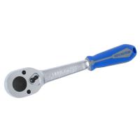 Трещотка 3/8", 200 мм, 32 зубца, флажковая, фиксатор KING TONY 3779-08G