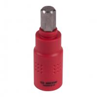Насадка (бита) торцевая диэлектрическая 3/8", HEX, 10 мм, L = 65 мм KING TONY 3025VE10