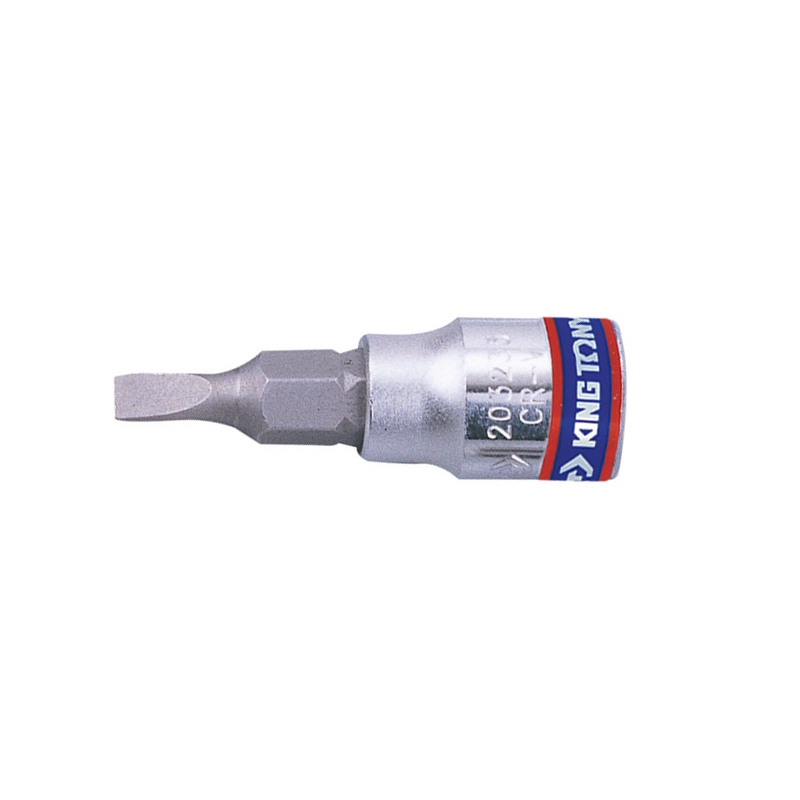 Насадка (бита) торцевая 1/4", Slotted, 8х1,2 мм, L = 37 мм KING TONY 203208