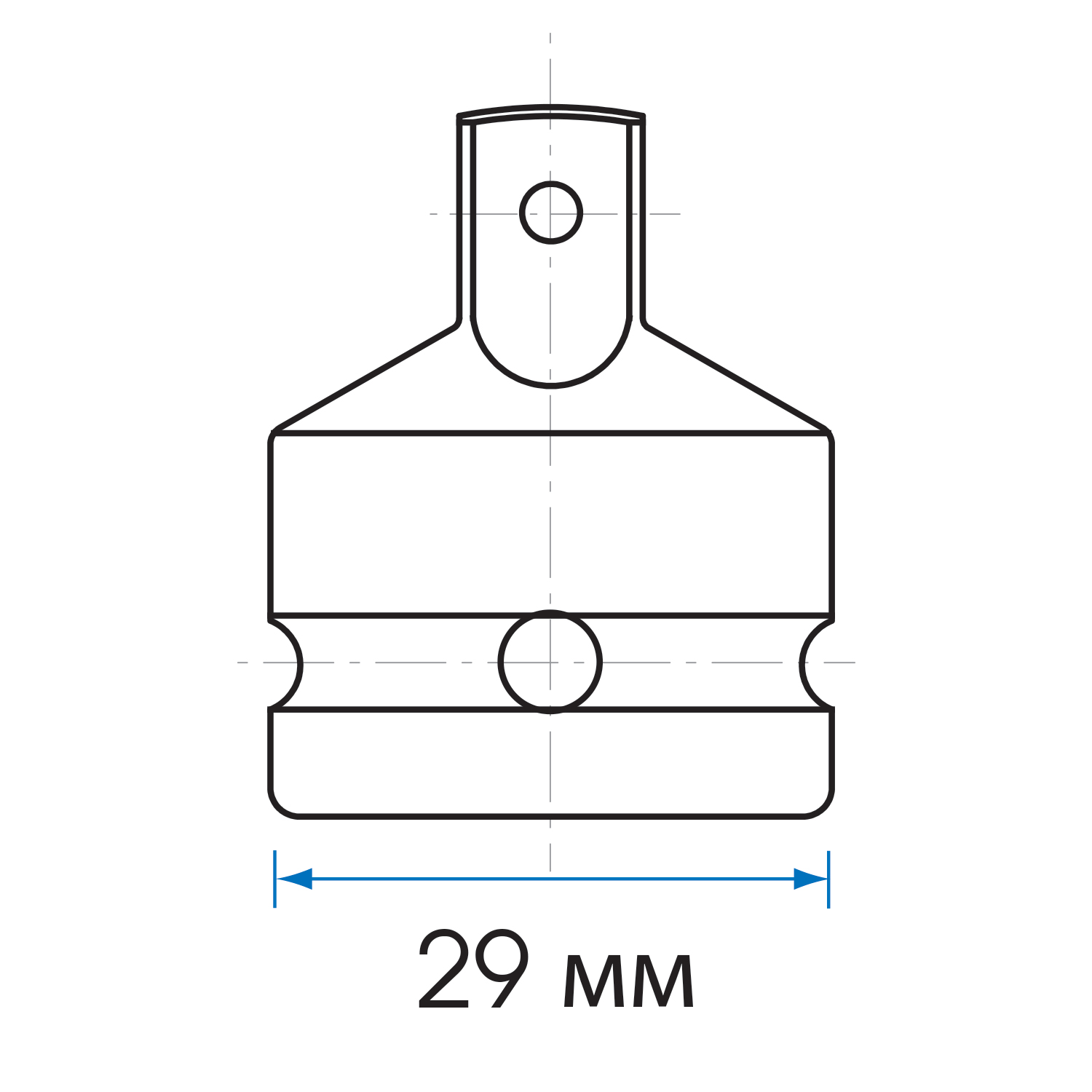 Переходник ударный 1/2">3/8", с шариковым фиксатором KING TONY 4863P