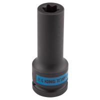 Головка торцевая ударная глубокая TORX Е-стандарт 3/4", E24, L = 110 мм KING TONY 647524M