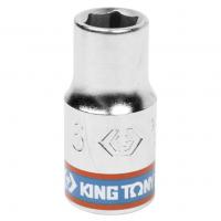Головка торцевая стандартная шестигранная 1/4", 6 мм KING TONY 233506M