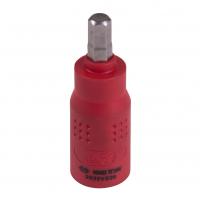 Насадка (бита) торцевая диэлектрическая 1/4", HEX, 6 мм, L = 54 мм KING TONY 2035VE06