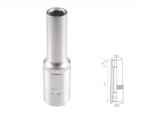 Головка торцевая глубокая шестигранная 1/2", 8 мм TOLSEN TT16558