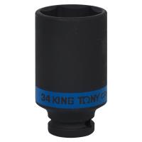 Головка торцевая ударная глубокая шестигранная 1/2", 34 мм KING TONY 443534M