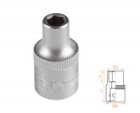 Головка торцевая стандартная шестигранная 3/8", 06 мм AFFIX AF00030006