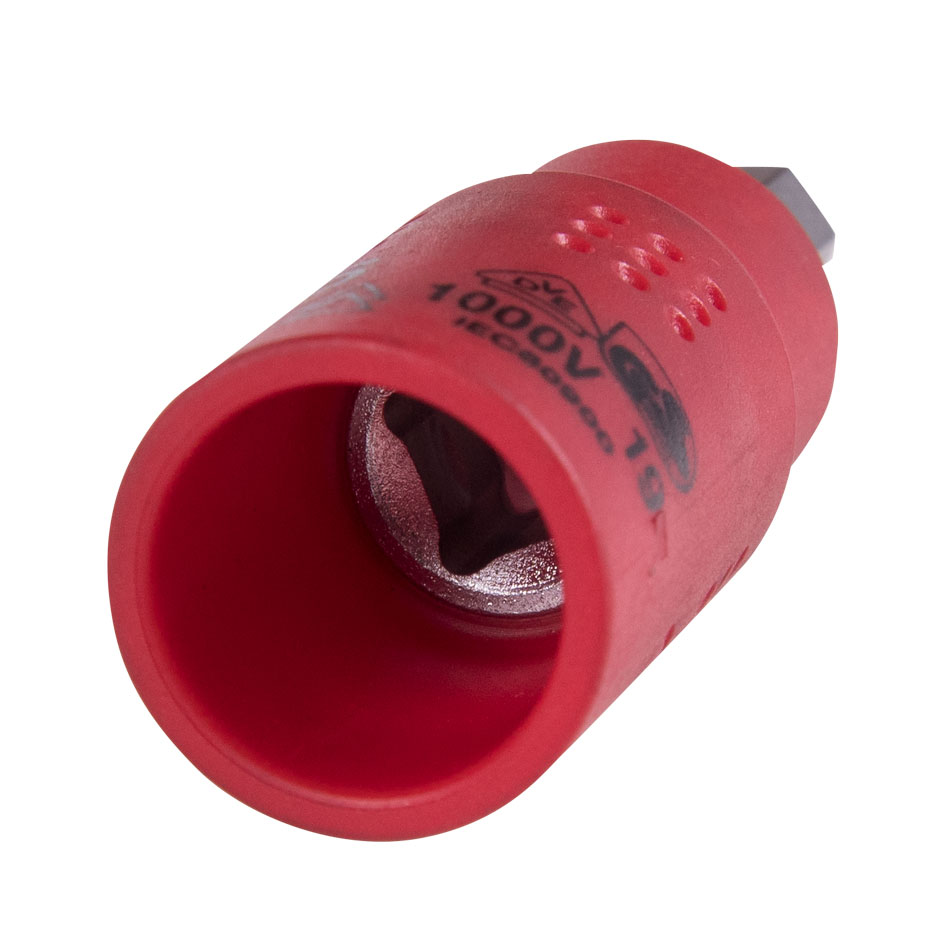 Насадка (бита) торцевая диэлектрическая 1/4", HEX, 6 мм, L = 54 мм KING TONY 2035VE06