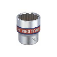 Головка торцевая стандартная двенадцатигранная 3/8", 15/32", дюймовая KING TONY 333015S