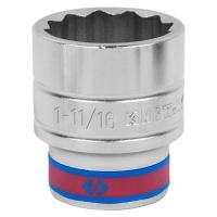 Головка торцевая стандартная двенадцатигранная 3/4", 1-11/16, дюймовая KING TONY 633054S