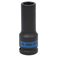 Головка торцевая ударная глубокая шестигранная 1/2", 15 мм KING TONY 443515M