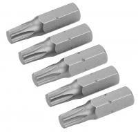 Набор вставок (бит) торцевых 1/4", Torx, T20, 25 мм, 5 предметов TOLSEN TT20276