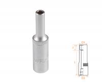 Головка торцевая глубокая шестигранная 1/4", 04 мм AFFIX AF00120004