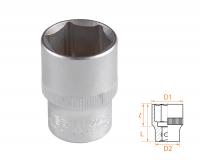 Головка торцевая стандартная шестигранная 1/2", 21 мм AFFIX AF00040021