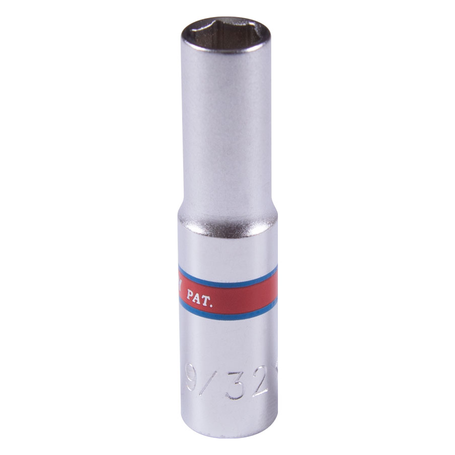Головка торцевая глубокая шестигранная 1/4", 9/32", дюймовая KING TONY 223509S