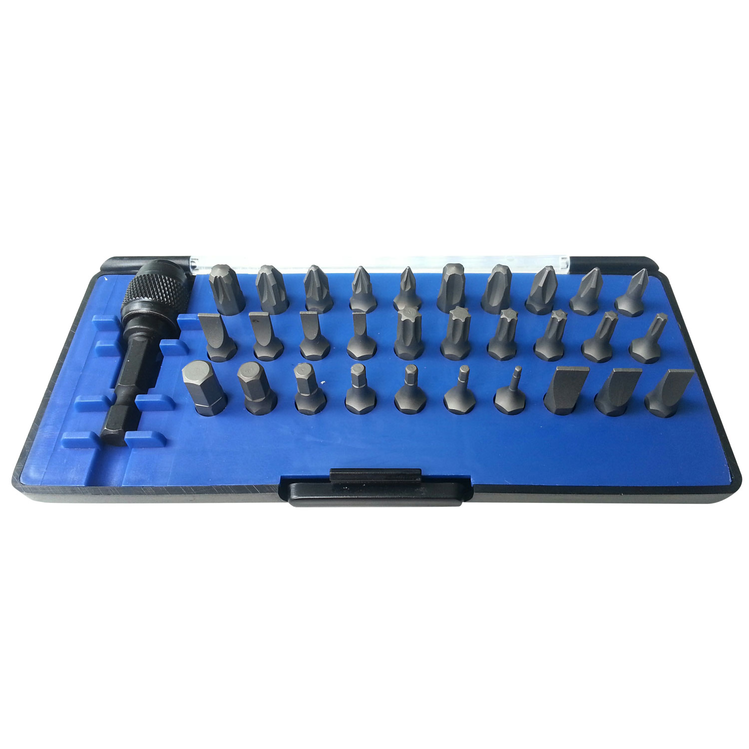 Набор вставок (бит) 1/4", PH, PZ, Hex, Torx, Slotted, 31 предмет МАСТАК 058-00031C
