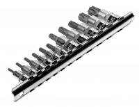 JTC Набор головок торцевых 1/4"-3/8" TORX Т10Н-Т60Н с отверстием 11 предметов JTC
