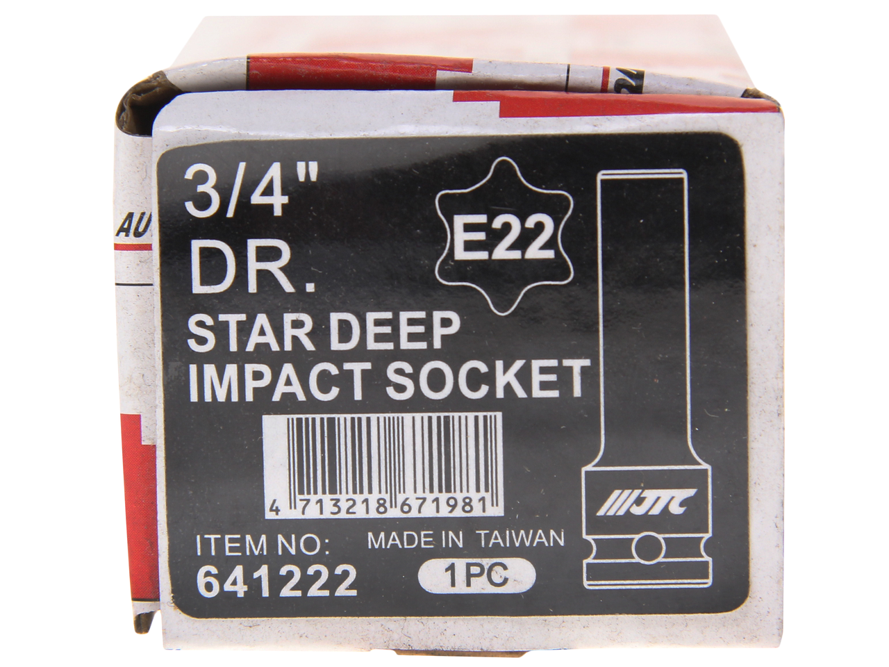 JTC Головка торцевая 3/4" TORX E22 глубокая L=110мм JTC