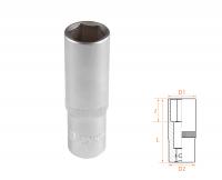 Головка торцевая глубокая шестигранная 1/2", 17 мм AFFIX AF00140017