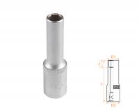 Головка торцевая глубокая шестигранная 3/8", 08 мм AFFIX AF00130008