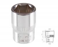 Головка торцевая стандартная шестигранная 3/8", 14 мм TOLSEN TT16314