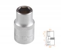 Головка торцевая стандартная шестигранная 3/8", 09 мм AFFIX AF00030009