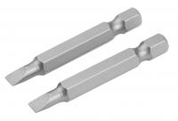 Набор вставок (бит) торцевых 1/4", Slotted, 6,5х1,2 мм, 50 мм, 2 предмета TOLSEN TT20307