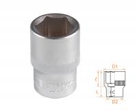 Головка торцевая стандартная шестигранная 1/2", 18 мм AFFIX AF00040018
