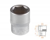 Головка торцевая стандартная шестигранная 3/8", 15 мм AFFIX AF00030015