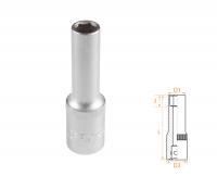 Головка торцевая глубокая шестигранная 1/2", 10 мм AFFIX AF00140010