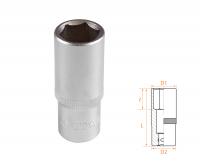 Головка торцевая глубокая шестигранная 3/8", 18 мм AFFIX AF00130018