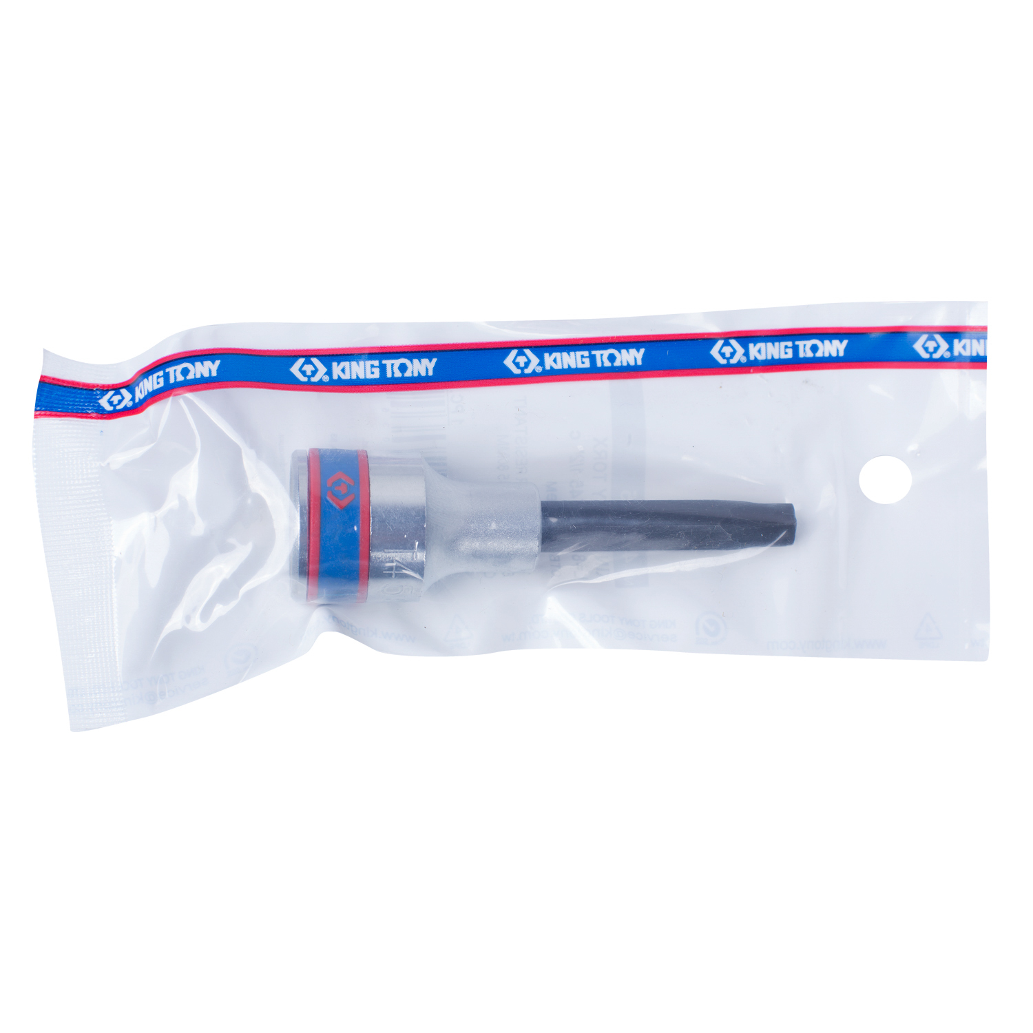 Насадка (бита) торцевая 1/2", Torx, T45, L = 80 мм, с отверстием KING TONY 403745