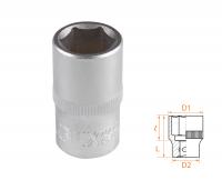 Головка торцевая стандартная шестигранная 1/2", 15 мм AFFIX AF00040015