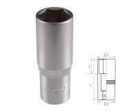 Головка торцевая глубокая шестигранная 1/2", 19 мм TOLSEN TT16569