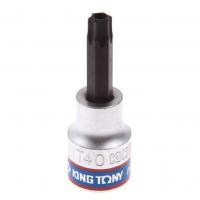 Насадка (бита) торцевая 3/8", Torx, T40, L = 50 мм, с отверстием KING TONY 302740