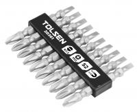 Набор вставок (бит) торцевых 1/4", PH2 х 5,5х0,8 мм, 65 мм, двухсторонних, 10 предметов TOLSEN TT20361