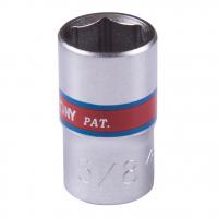 Головка торцевая стандартная шестигранная 1/4", 3/8", дюймовая KING TONY 233512S