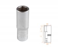 Головка торцевая глубокая шестигранная 3/8", 15 мм AFFIX AF00130015