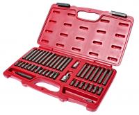 JTC Набор бит 1/2" 3/8" HEX, TORX, SPLINE 6-ти гранных 2 держателя 42 предмета в кейсе JTC