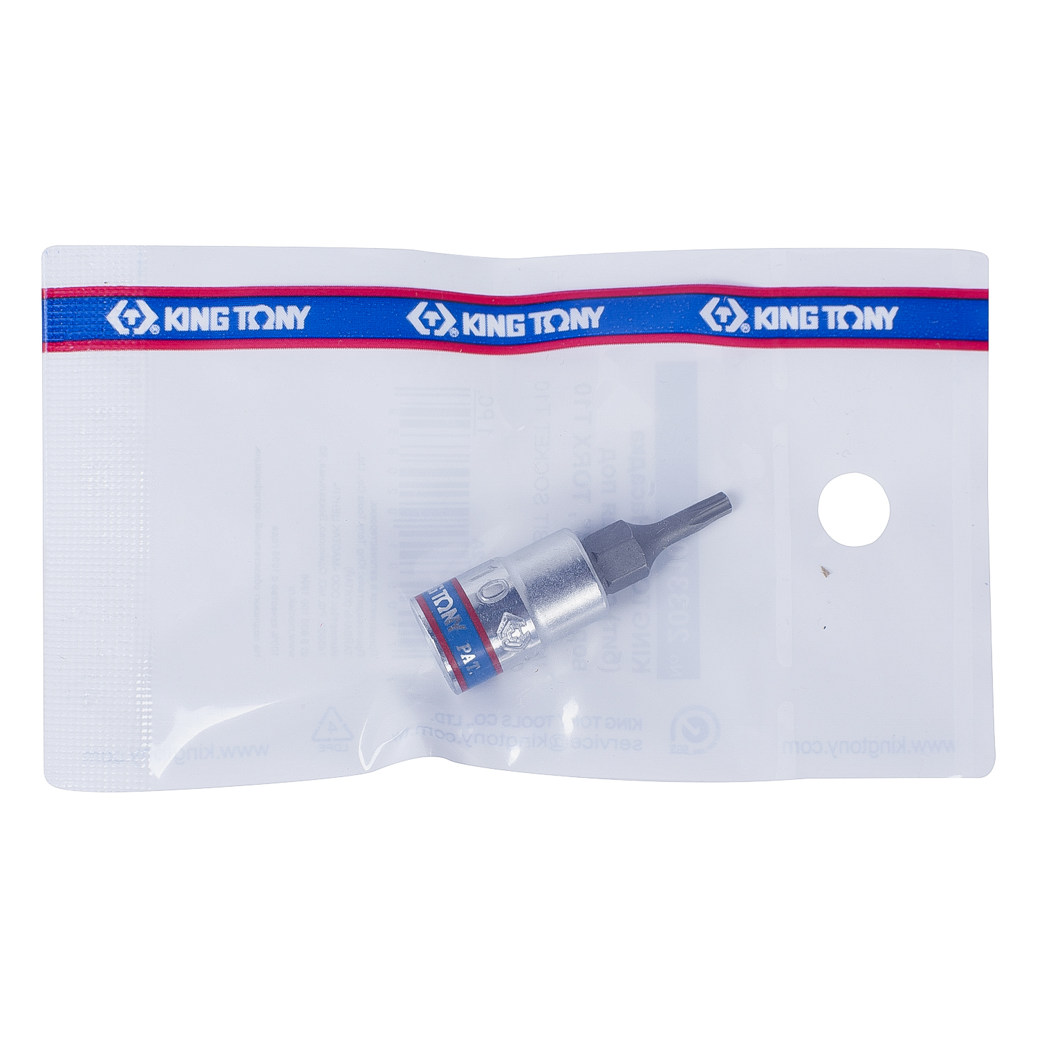 Насадка (бита) торцевая 1/4", Torx T10, L = 37 мм KING TONY 203310
