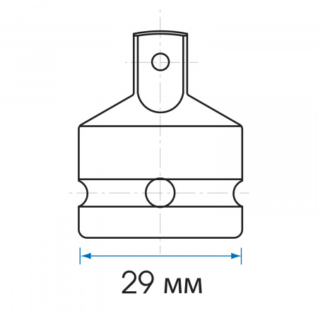 Переходник ударный 1/2">3/8", с шариковым фиксатором KING TONY 4863P