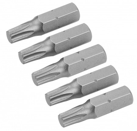 Набор вставок (бит) торцевых 1/4", Torx, T20, 25 мм, 5 предметов TOLSEN TT20276