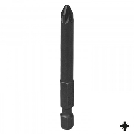 Вставка (бита) торцевая 1/4", Pozidriv, PZ2, L = 70 мм, для шуруповерта KING TONY 717002Z