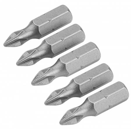 Набор вставок (бит) торцевых 1/4", Phillips, PH2, 25 мм, 5 предметов TOLSEN TT20271