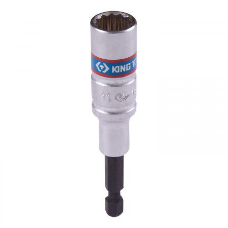 Головка для шуруповерта двенадцатигранная 1/4", 11 мм, L = 80 мм KING TONY 76B811M