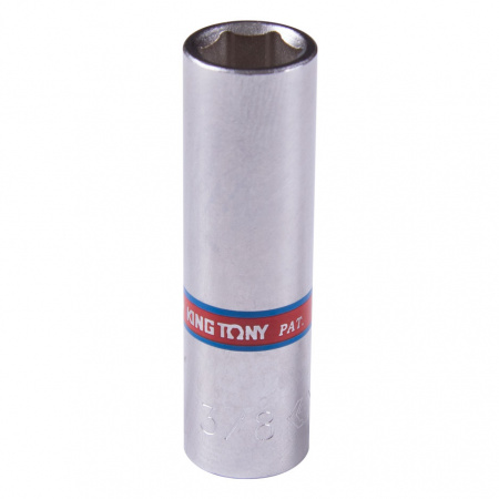 Головка торцевая глубокая шестигранная 1/4", 3/8", дюймовая KING TONY 223512S