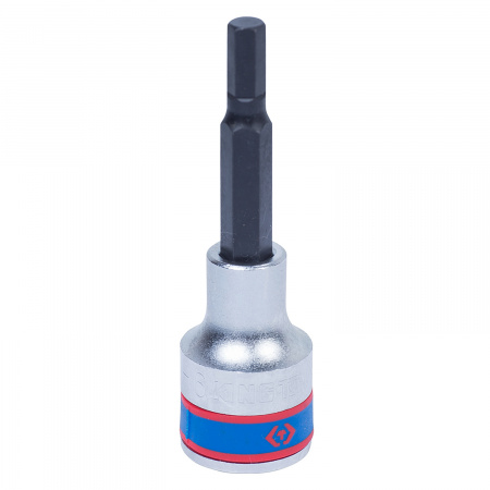 Насадка (бита) торцевая 1/2", Hex, 6 мм, L = 80 мм KING TONY 403506