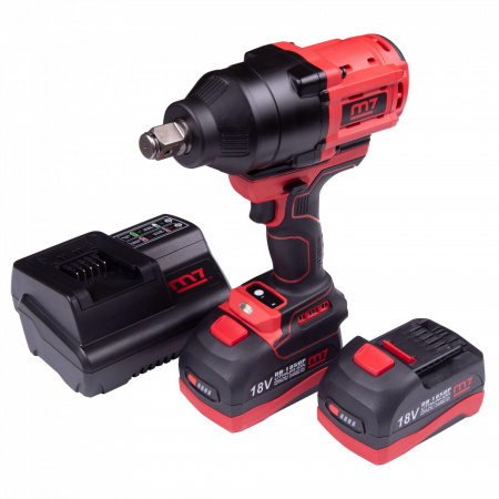 Гайковерт аккумуляторный ударный 3/4", 1900 Нм, 18 В, 4 предмета, кейс MIGHTY SEVEN DW-601A